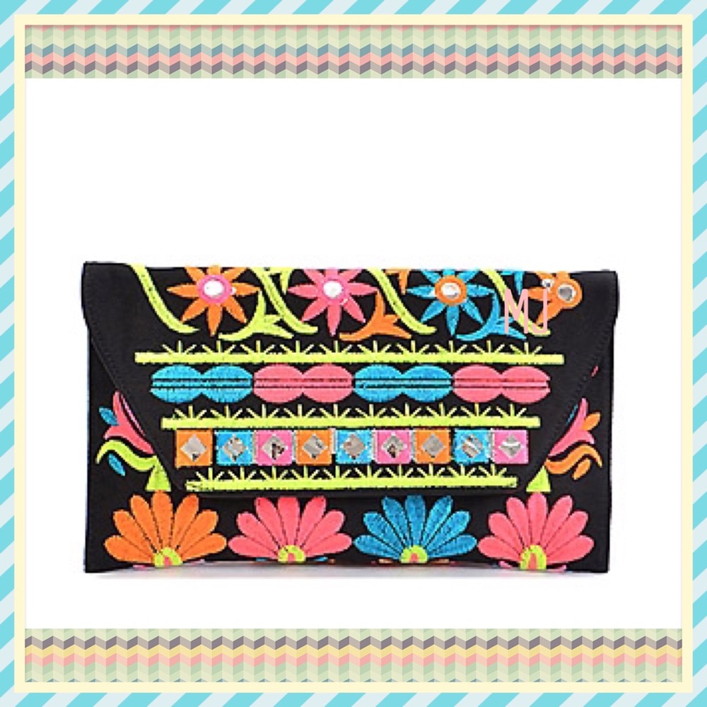 💕New 💕😍👛Black multi Clutch Bag